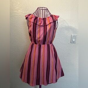 Striped Flowy Cotton Dress - Size 7/8